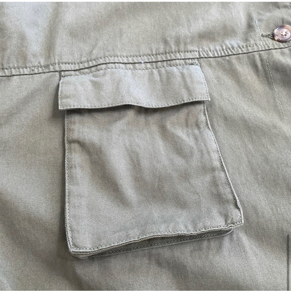 HOST PICK ✨ BRAVE SOUL 'Aiko' Khaki Green Military Belted Shirt Jacket AU 20-22 - Picture 3 of 6